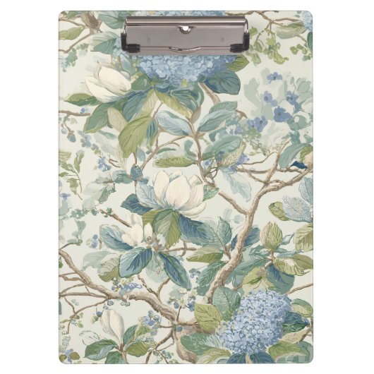Willow Little Magnolia Wallpaper Floral Coastal Klemmbrett (Vorderseite)