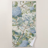 Willow Little Magnolia Wallpaper Floral Coastal  Strandtuch (Vorderseite)