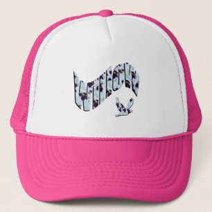 Willow, Mädchenname, Blumenlogo, Truckerkappe