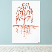 Willow mit Herz und Soul Leinwanddruck (Insitu (Holzboden))