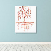 Willow mit Herz und Soul Leinwanddruck (Insitu (Holzboden))
