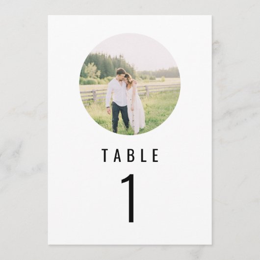 WILLOW Moderne Minimalistische Tischnummer des run (Vorderseite)