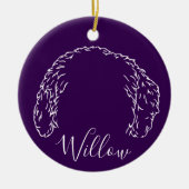 Willow Ornament (Paw Prints) (Vorne)