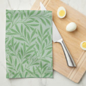 Willow Pattern, William Morris Geschirrtuch (Viertel Falte)