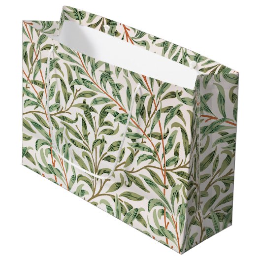 Willow Pattern, William Morris große Geschenktasch Geschenktüte (Vorderseite Schrägansicht)