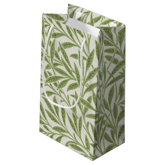 Willow Pattern, William Morris kleine Geschenktasc Geschenktüte (Rückseite Schrägansicht)