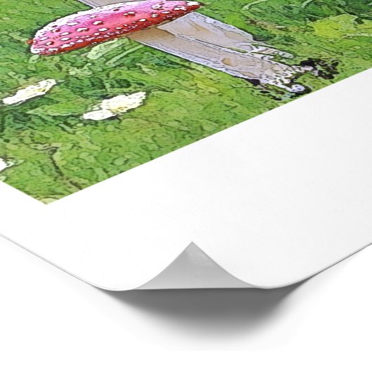 "WILLOW" Pegasus Fantasy Art Poster (Ecke)