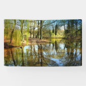 Willow Pond Water Reflection Banner (Horizontal)