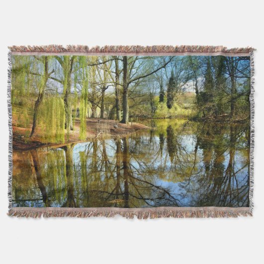 Willow Pond Water Reflection Decke (Vorderseite)
