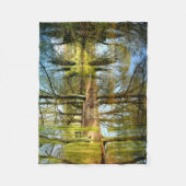 Willow Pond Water Reflection Fleecedecke (Vorderseite)