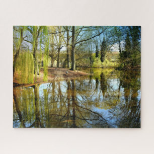 Willow Pond Water Reflection Puzzle