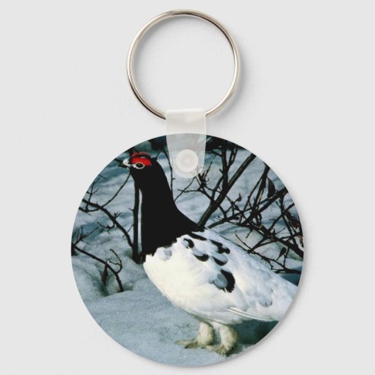 Willow Ptarmigan Schlüsselanhänger (Vorderseite)