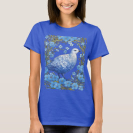 Willow Ptarmigan und Vergiss-Me-Nots T-Shirt