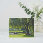 Willow River Boat Postkarte (Stehend Vorderseite)