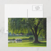 Willow River Boat Postkarte (Vorne/Hinten)