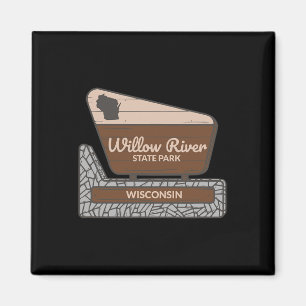 Willow River State Park Wisconsin Willkommensschil Magnet