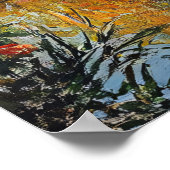 Willow Tree and Lily Pads Landscape Painting Poster (Ecke)