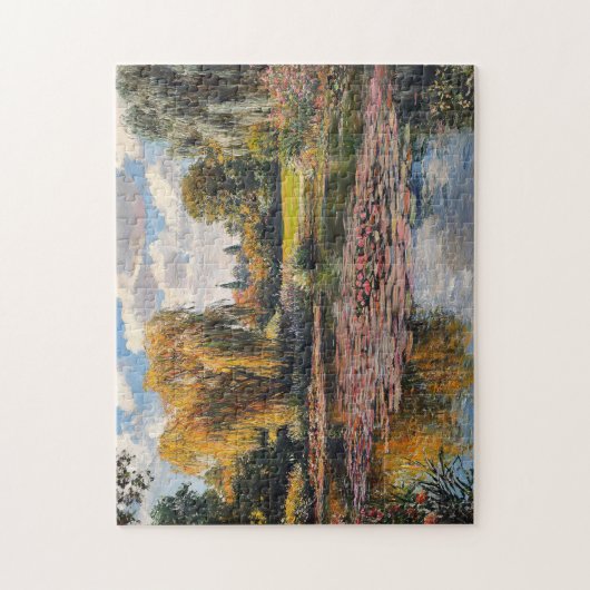Willow Tree and Lily Pads Landschaftsmalerei Puzzle (Vertikal)
