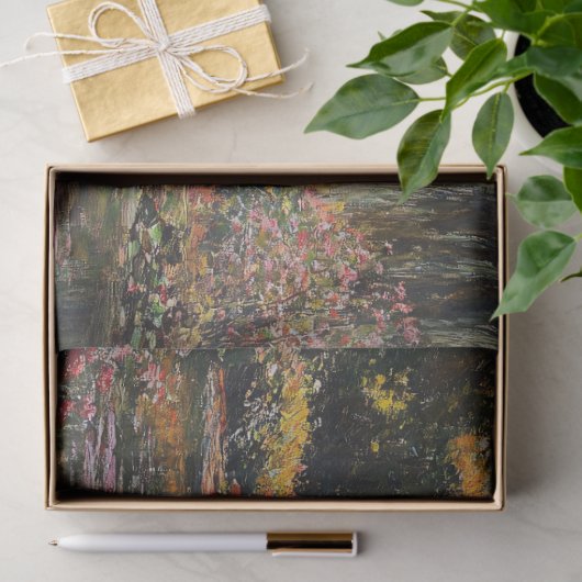 Willow Tree and Lily Pads Landschaftsmalerei Seidenpapier (Geschenk)