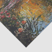 Willow Tree and Lily Pads Landschaftsmalerei Seidenpapier (Ausschnitt)