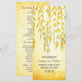 Willow Tree Branches Rustic Lights Hochzeitsprogra Programm (Vorne/Hinten)