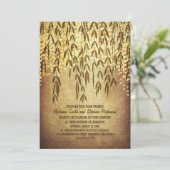 Willow Tree Branches String Lights Wedding lädt ei Einladung (Stehend Vorderseite)