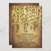 Willow Tree Branches String Lights Wedding lädt ei Einladung (Vorne/Hinten)