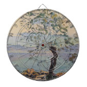 Willow Tree by the Lake (Schweizer Landschaft) Dartscheibe (vorne)