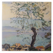 Willow Tree by the Lake (Schweizer Landschaft) Fliese (Vorderseite)
