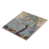 Willow Tree by the Lake (Schweizer Landschaft) Fliese (Seite)