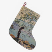 Willow Tree by the Lake (Schweizer Landschaft) Großer Weihnachtsstrumpf (Vorderansicht (hängend))