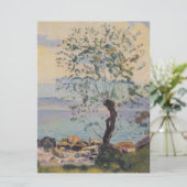 Willow Tree by the Lake (Schweizer Landschaft) Karte (Stehend Vorderseite)