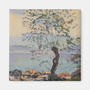 Willow Tree by the Lake (Schweizer Landschaft) Magnet