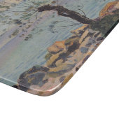 Willow Tree by the Lake (Schweizer Landschaft) Schneidebrett (Ecke)