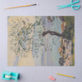 Willow Tree by the Lake (Schweizer Landschaft) Seidenpapier (Basteln)