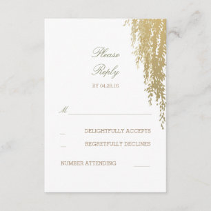 Willow Tree Elegant Wedding Repair Cards RSVP Karte