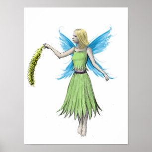 Willow Tree Fairy mit Catkin Poster
