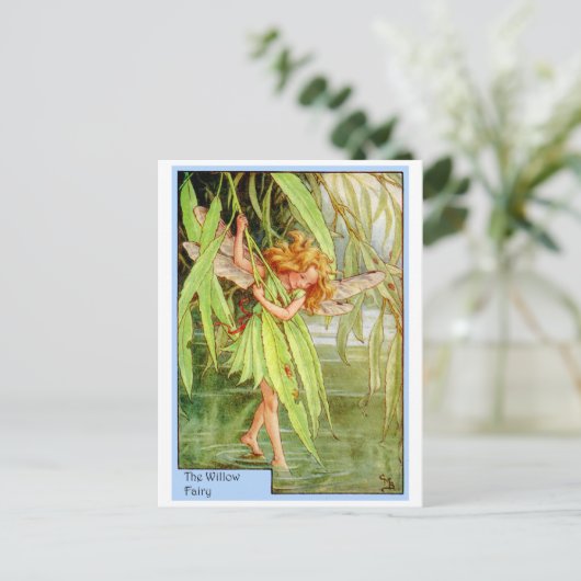 Willow Tree Fairy Postkarte (Stehend Vorderseite)