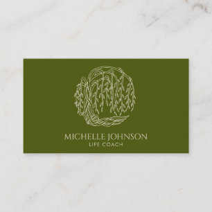 Willow Tree Fotografer Logo Tree of Life Visitenkarte