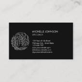 Willow Tree Fotografer Logo Tree of Life Visitenkarte (Rückseite)