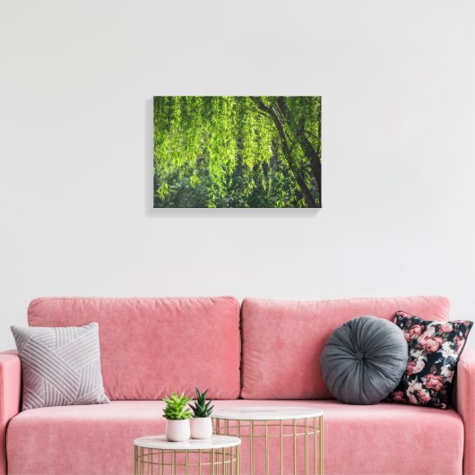 Willow Tree Green Nature Leinwanddruck (Insitu (Wohnzimmer))