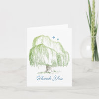 Willow Tree Hochzeit Dankeskarten