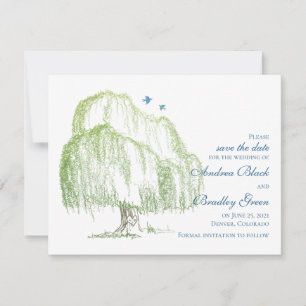 Willow Tree Hochzeit Save-the-Date-Ankündigung Save The Date
