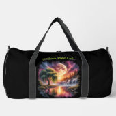 Willow Tree Lake Moonlit Falls Duffle Bag (Vorderseite)