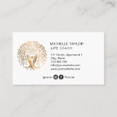 Willow Tree of Life Coach, Therapeut, Psychologe Visitenkarte (Rückseite)