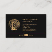 Willow Tree of Life Coach, Therapy, Psychologe B Visitenkarte (Rückseite)