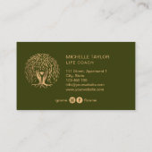 Willow Tree of Life Coach, Therapy, Psychologe Visitenkarte (Rückseite)