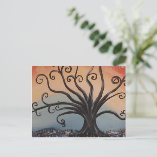 WILLOW TREE POSTCARD POSTKARTE (Stehend Vorderseite)