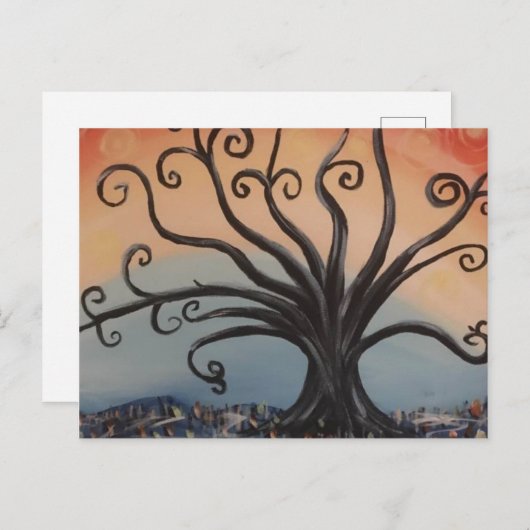 WILLOW TREE POSTCARD POSTKARTE (Vorne/Hinten)