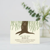 Willow Tree Save the Date Card (Stehend Vorderseite)